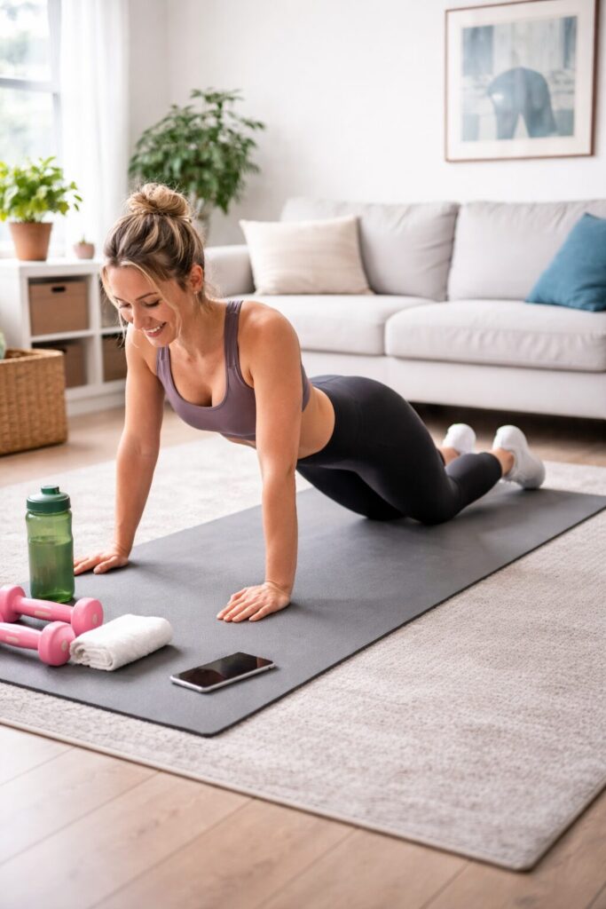 enkel hemmaträning utan utrustning