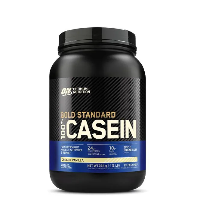 Optimum Nutrition Casein Gold Standard – proteinpulver med långsam frisättning i smaken Creamy Vanilla