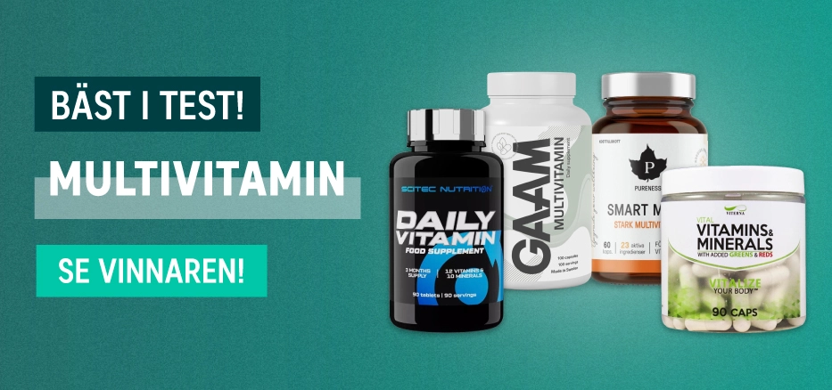 Multivitamin bäst i test 2025 – Core Multi från Svenskt Kosttillskott