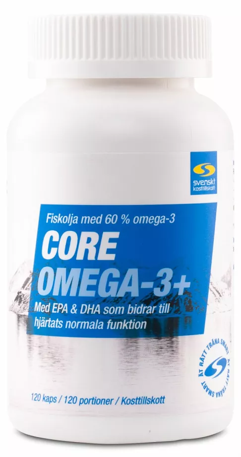 Core Omega-3 Plus – högkoncentrerat omega-3 från Svenskt Kosttillskott