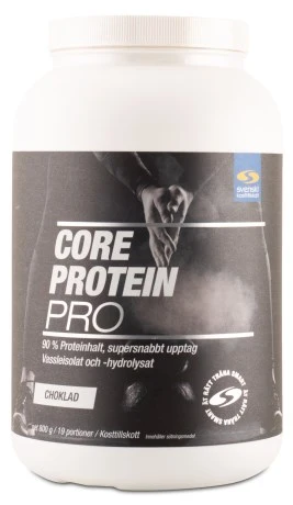 Core Protein Pro från Svenskt Kosttillskott – vassleisolat och hydrolysat med 90 % proteinhalt