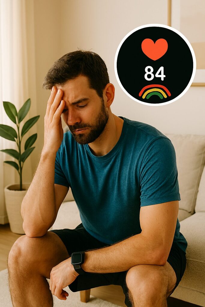 Man ser frustrerad ut medan han tittar på sin smartwatch – en symbol för smartwatch motivation 2026