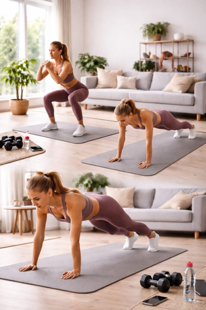 övningar träning hemma utan utrustning